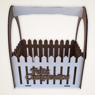 Cesta Mdf Blanca Grande 2