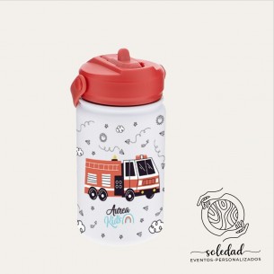 BOTELLA ACERO 330ML TAPÓN...