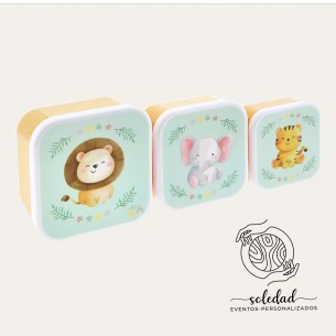 SET 3 CAJITAS DE ALMUERZO...